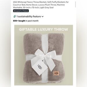 UGG Plush Throw Blanket